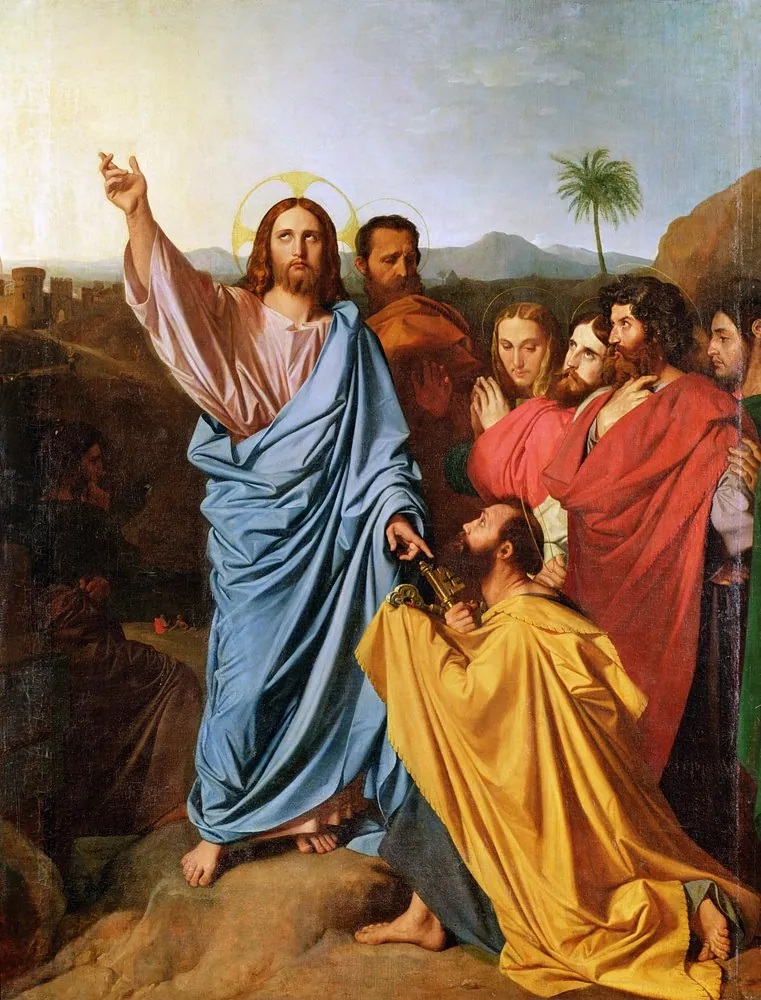 Jesús entregando las llaves a San Pedro, de Jean-Auguste-Dominique Ingres
