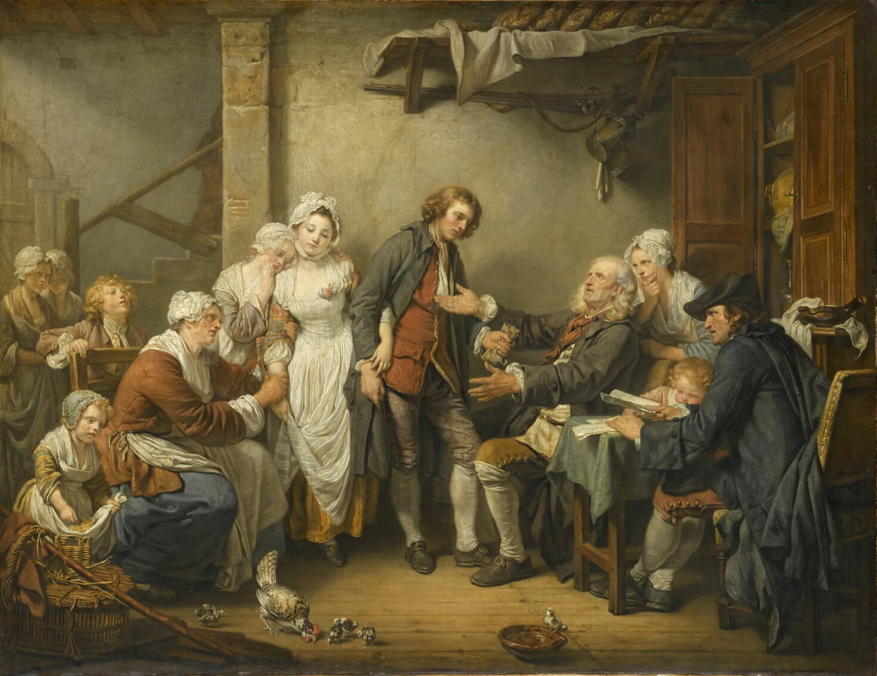 La novia del pueblo, de Jean-Baptiste Greuze