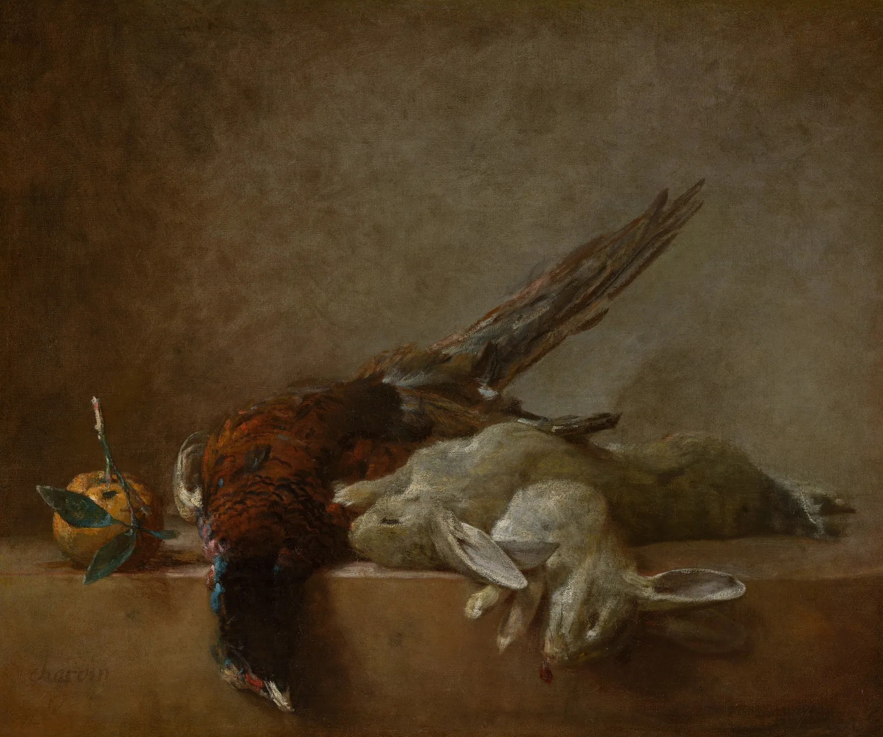 Bodegón con caza, de Jean-Baptiste-Siméon Chardin
