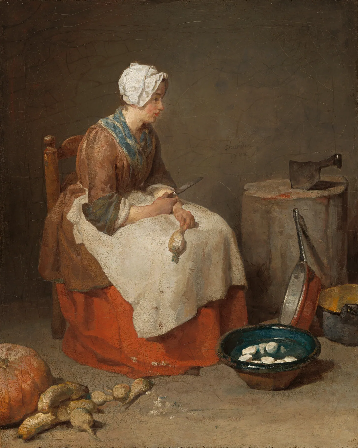La criada de cocina, de Jean-Baptiste-Siméon Chardin