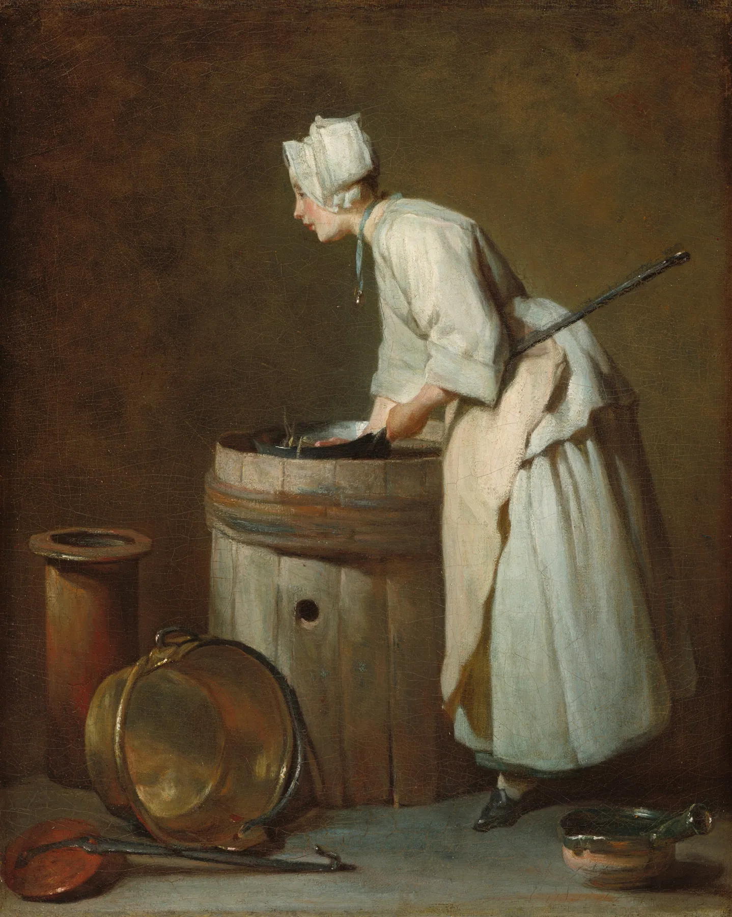 La fregona, de Jean-Baptiste-Siméon Chardin