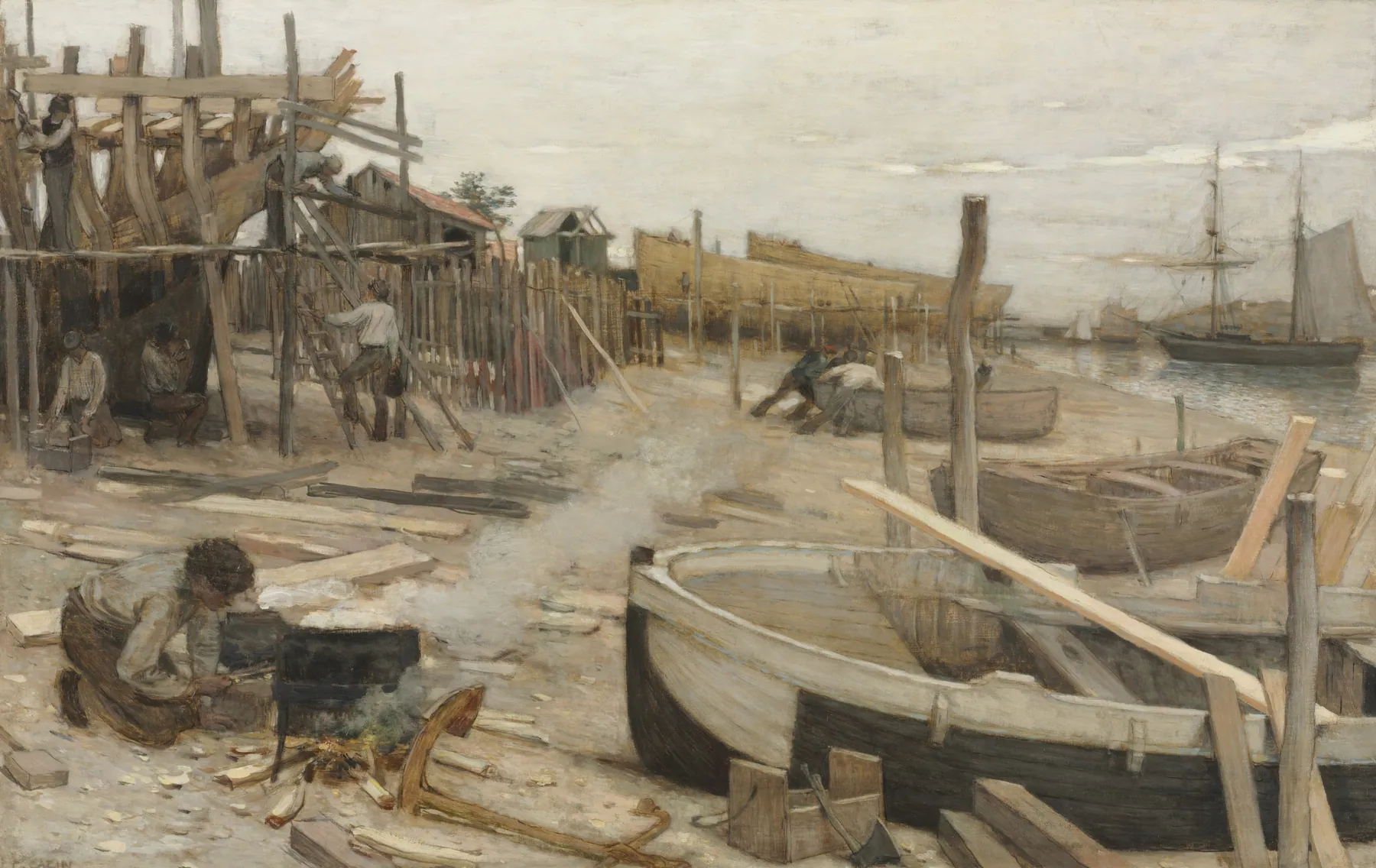 El astillero, de Jean-Charles Cazin
