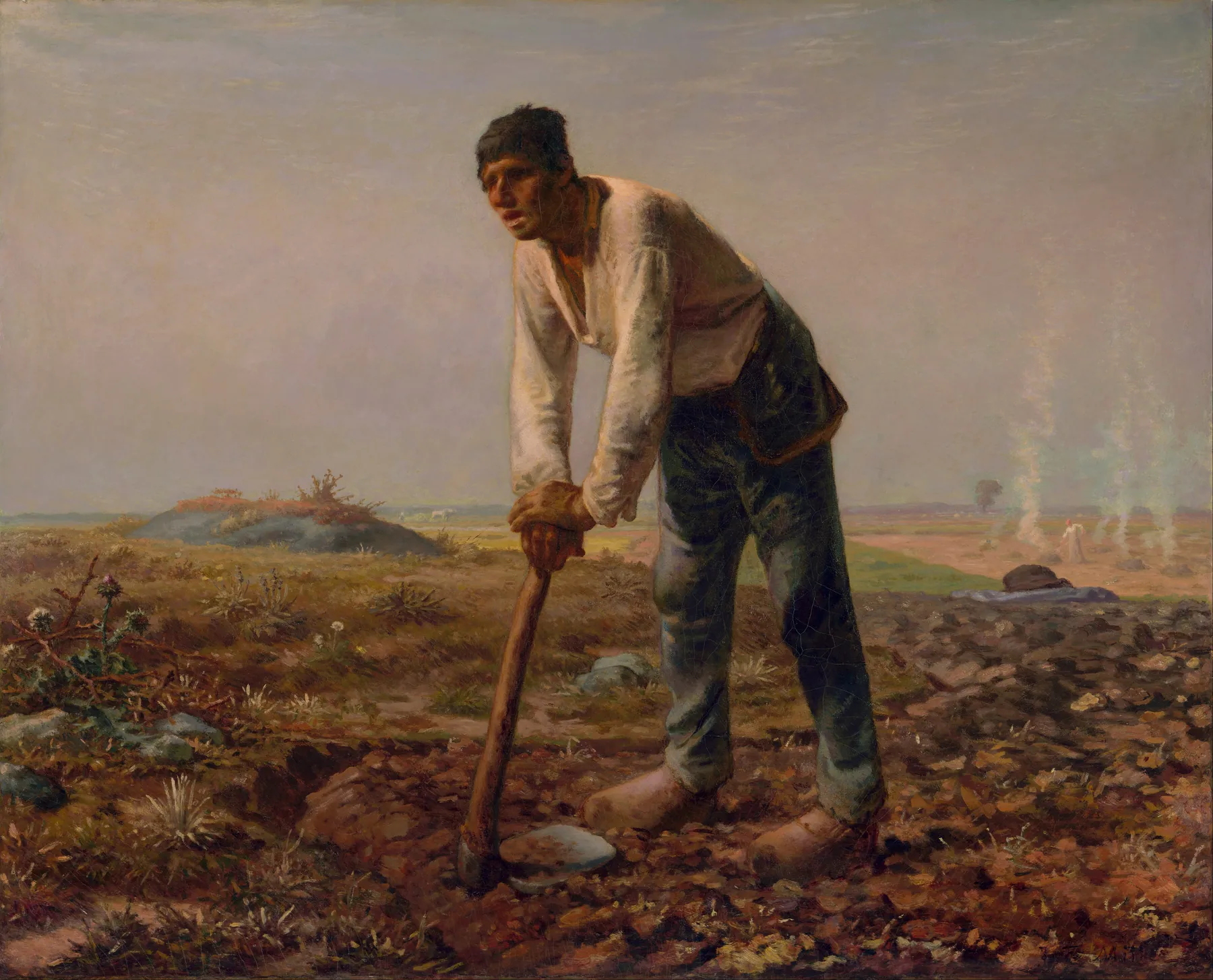 El hombre del azadón, de Jean-François Millet