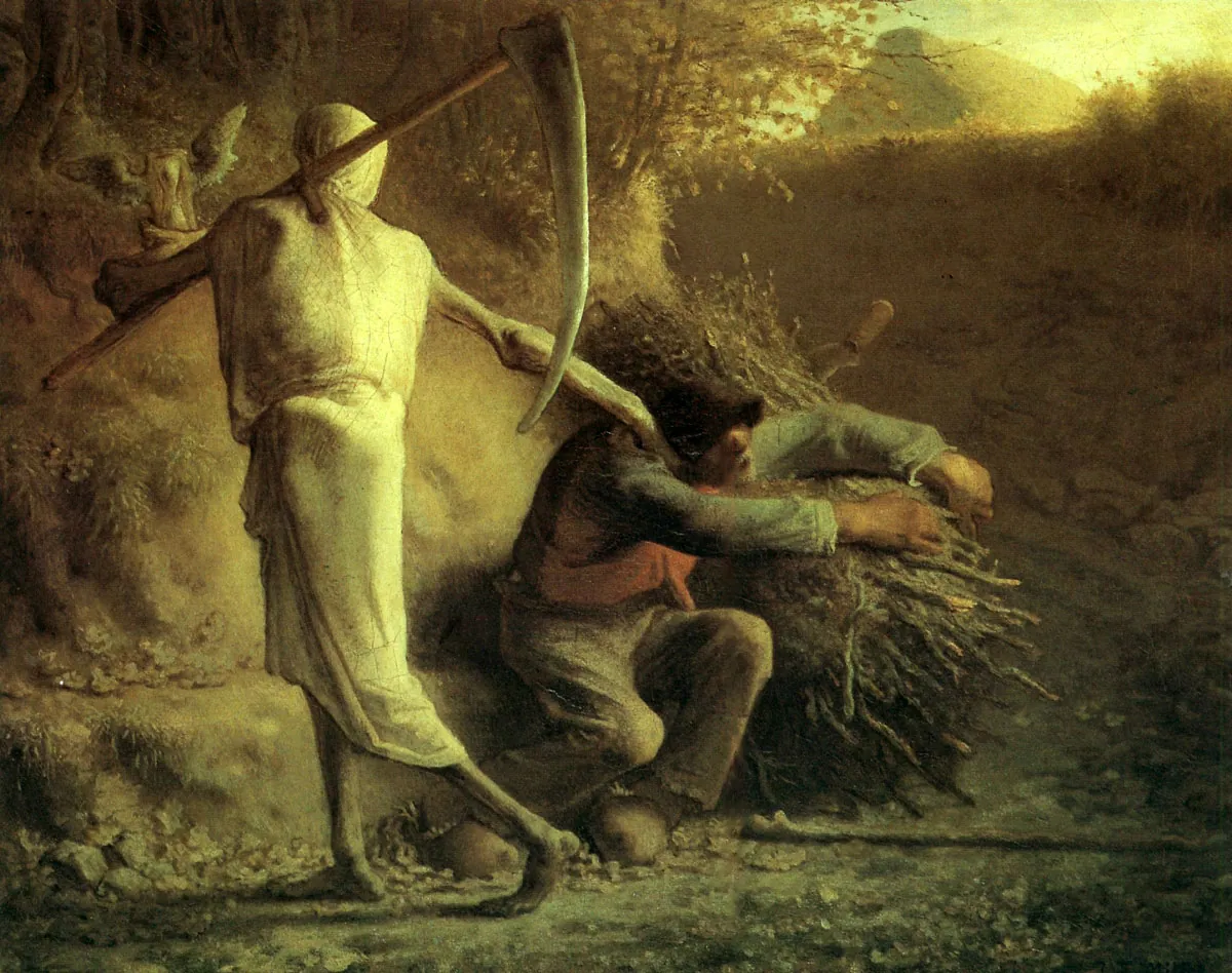 La muerte y el leñador, de Jean-François Millet