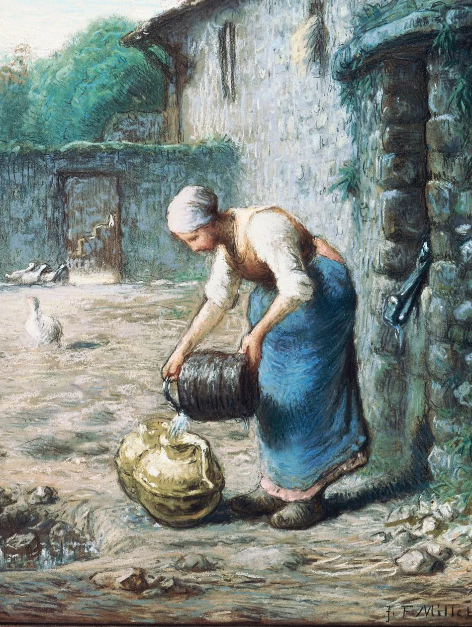 La mujer con el pozo, de Jean-François Millet