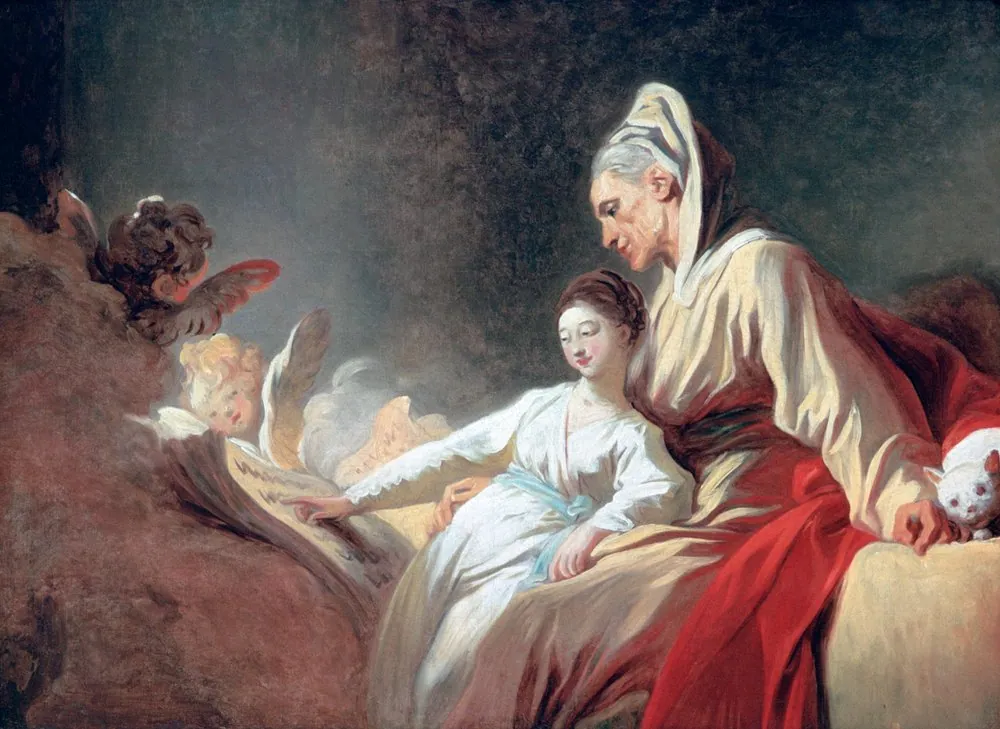 Educación de la Virgen, de Jean-Honoré Fragonard