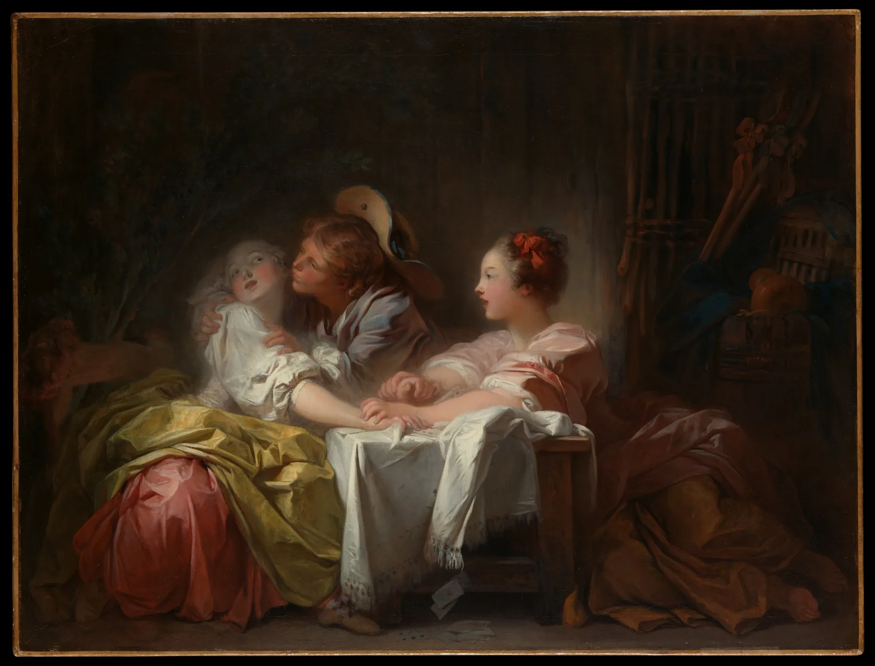 El beso robado, de Jean-Honoré Fragonard