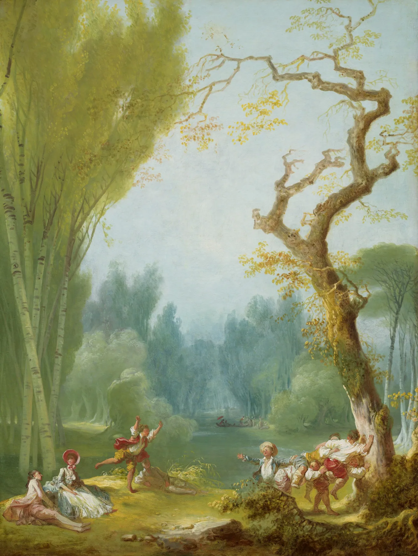 El juego del caballito, de Jean-Honoré Fragonard