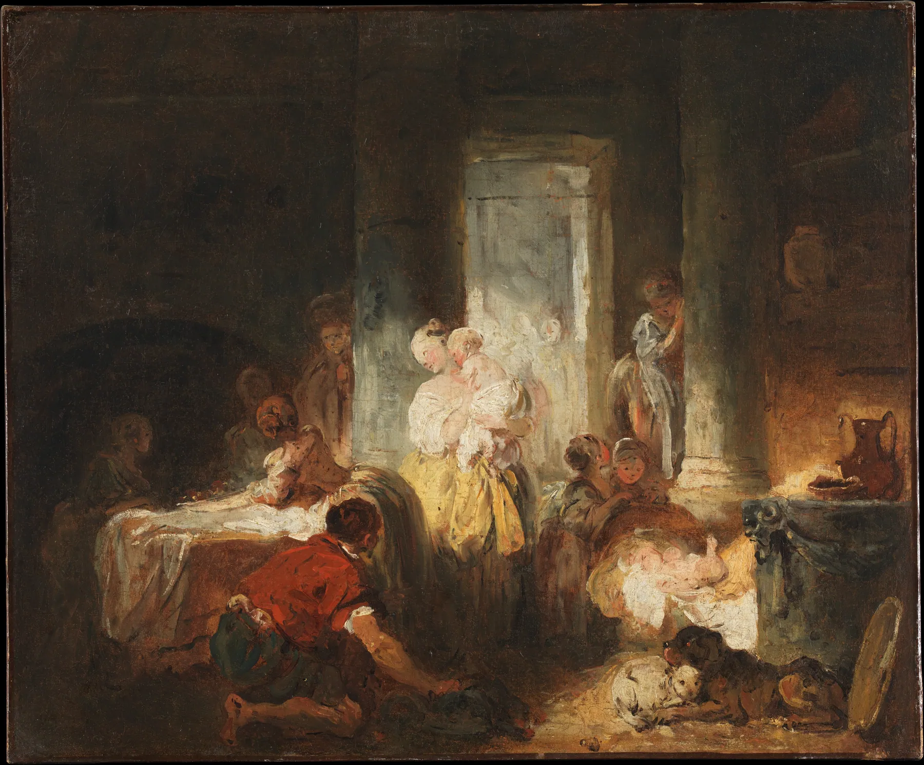 Interior romano, de Jean-Honoré Fragonard