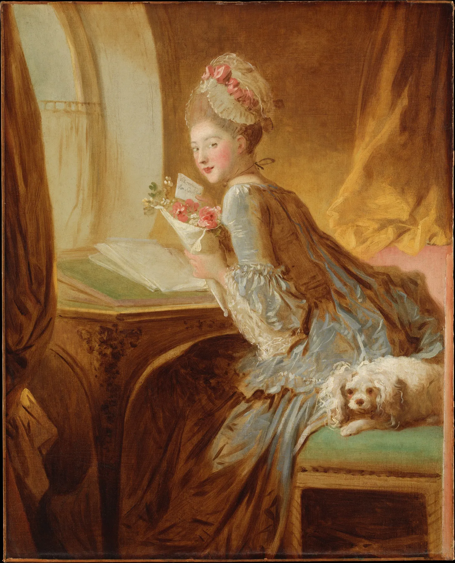 La carta de amor, de Jean-Honoré Fragonard