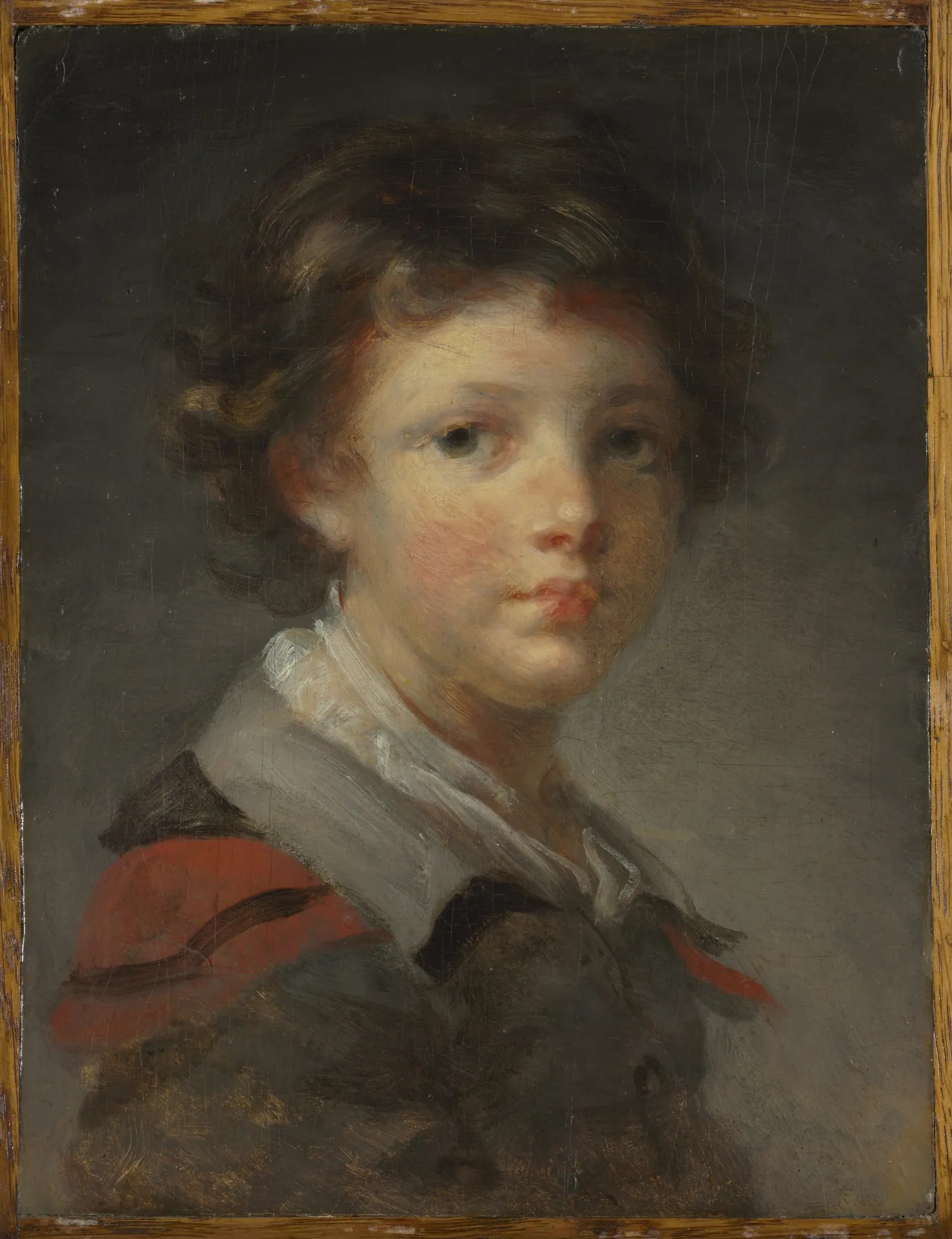 Niño con capa forrada en rojo, de Jean-Honoré Fragonard
