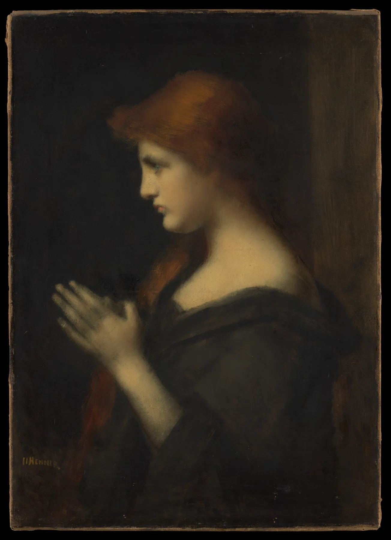 Joven orando, de Jean-Jacques Henner