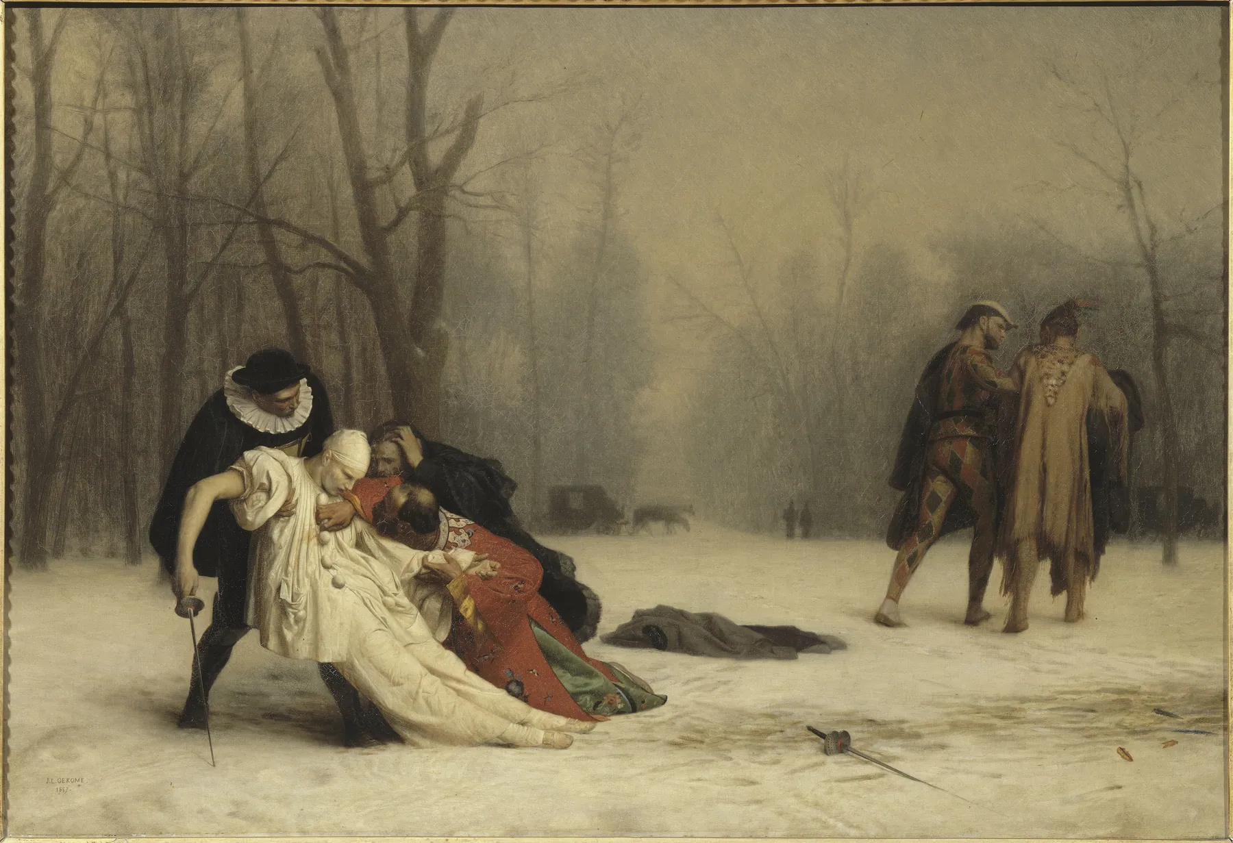 El duelo tras el baile de máscaras, de Jean-Léon Gérôme