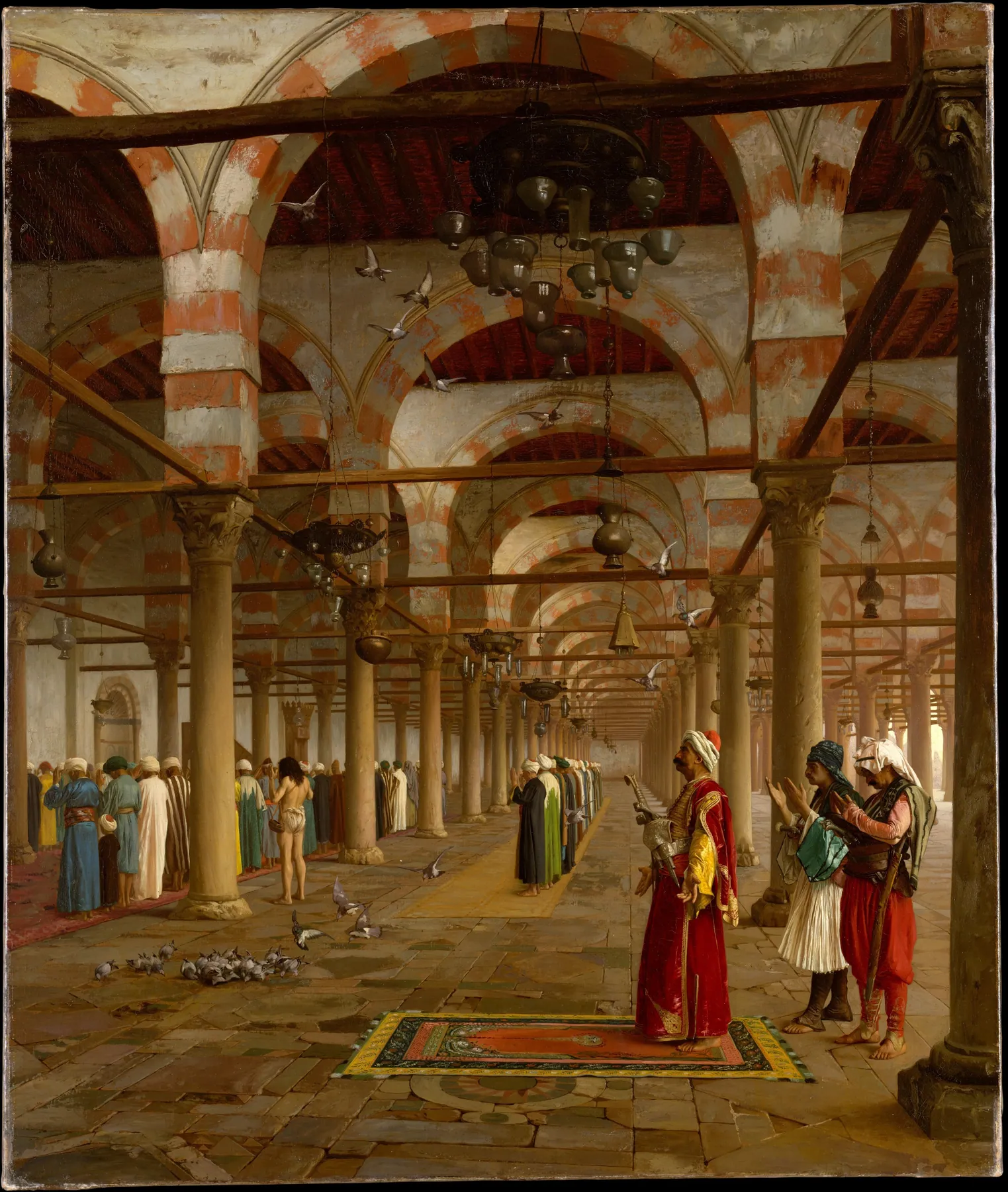 Oración en la mezquita, de Jean-Léon Gérôme
