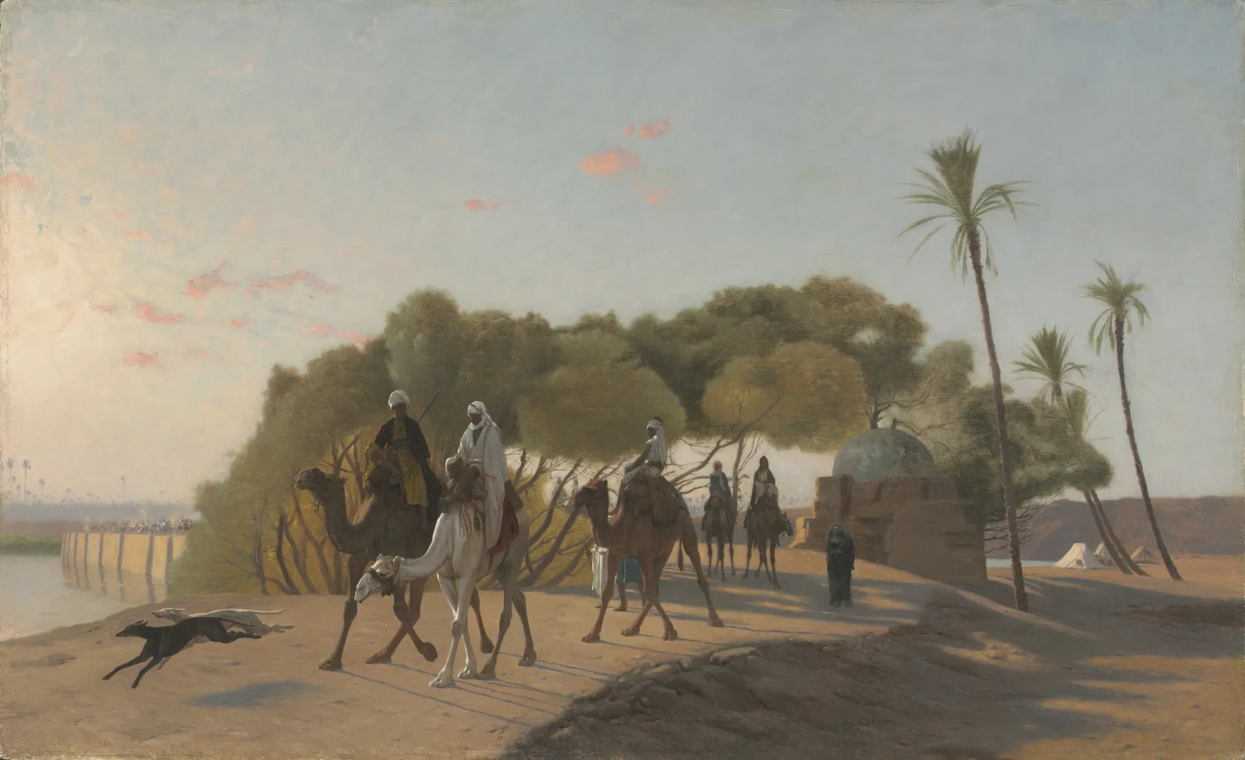 Saliendo del oasis, de Jean-Léon Gérôme