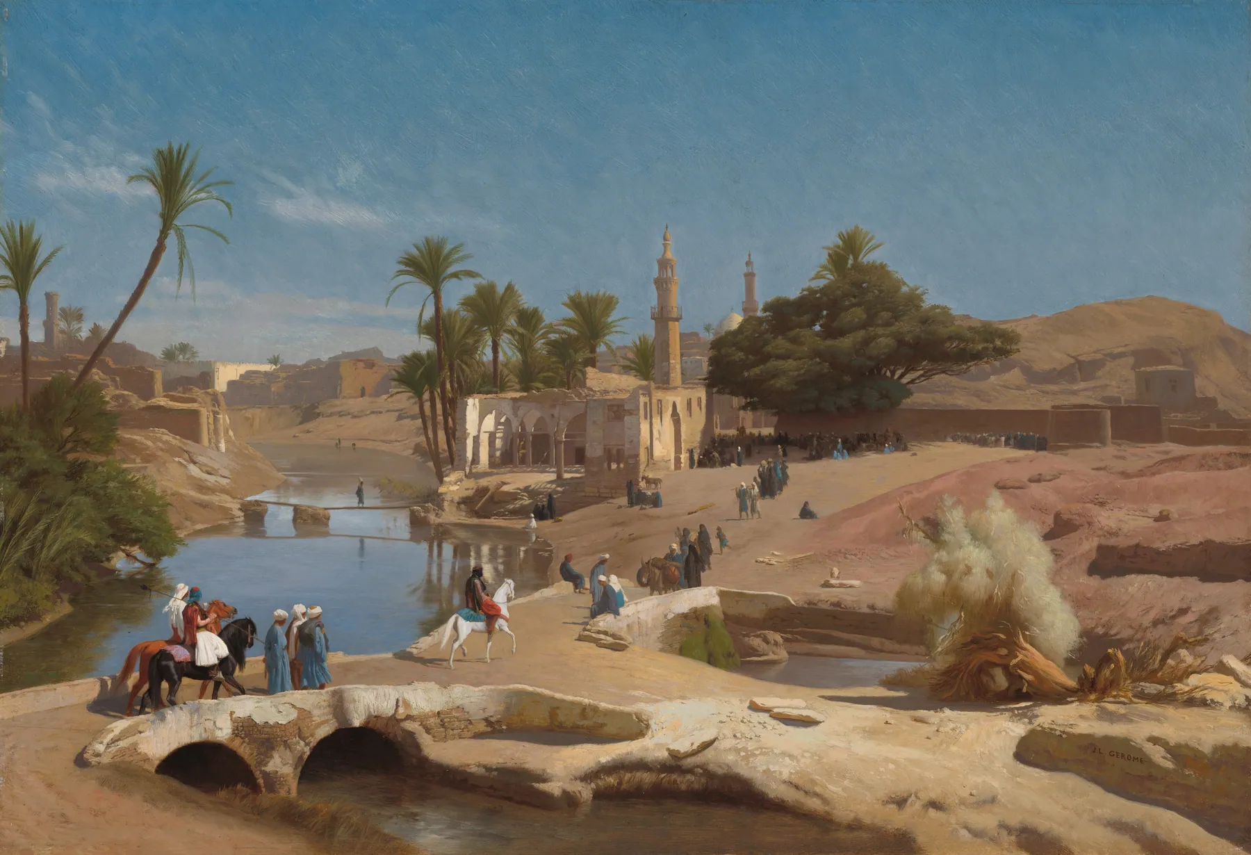 Vista de Medinet El-Fayum, de Jean-Léon Gérôme
