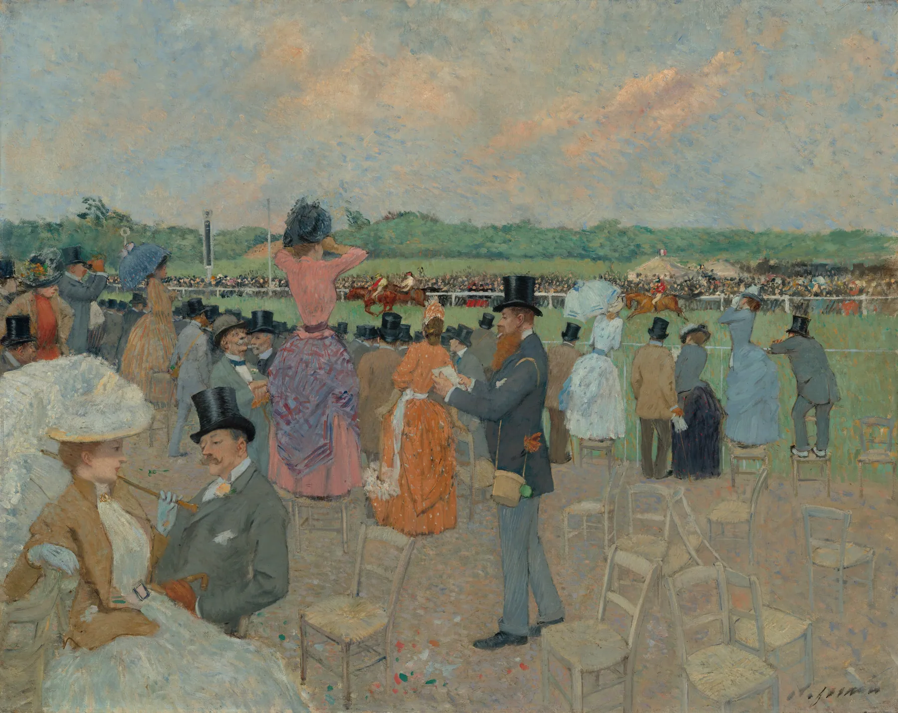 Las carreras en Longchamp, de Jean-Louis Forain