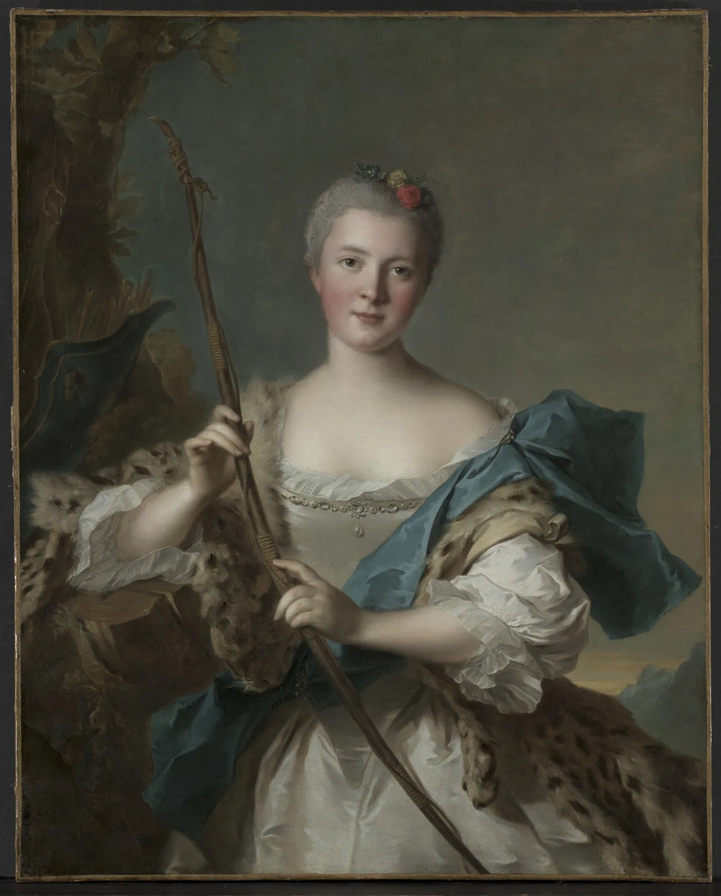 Retrato de una mujer como Diana, de Jean-Marc Nattier