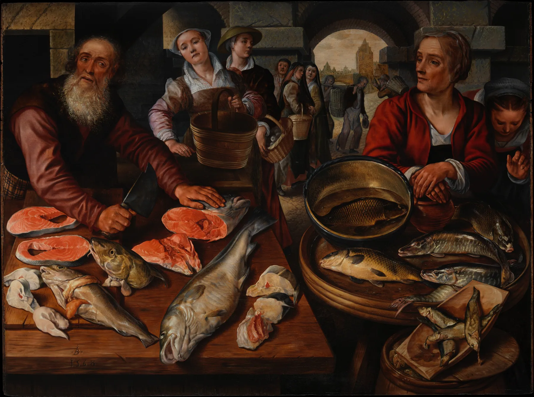 Mercado de pescado, de Joachim Beuckelaer