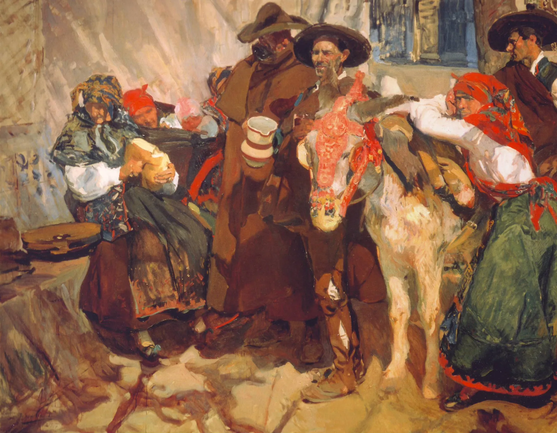 Aldeanos leoneses, de Joaquín Sorolla