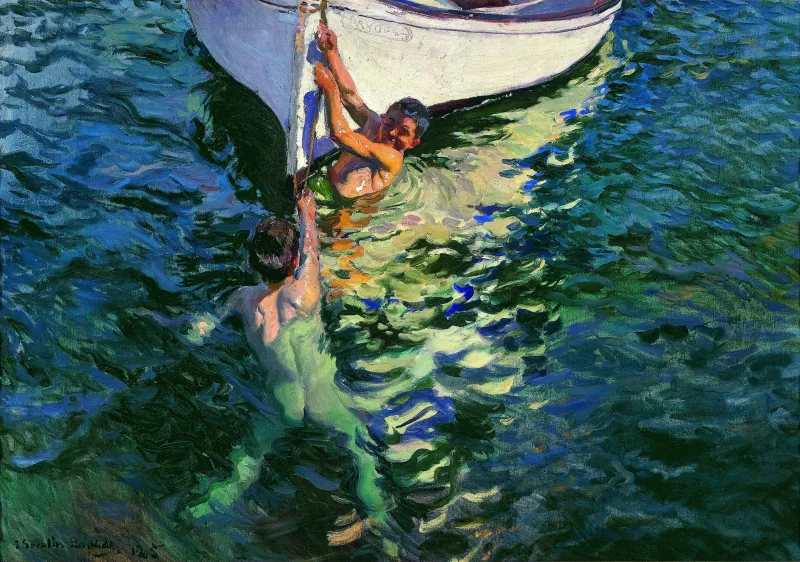 El bote blanco, de Joaquín Sorolla