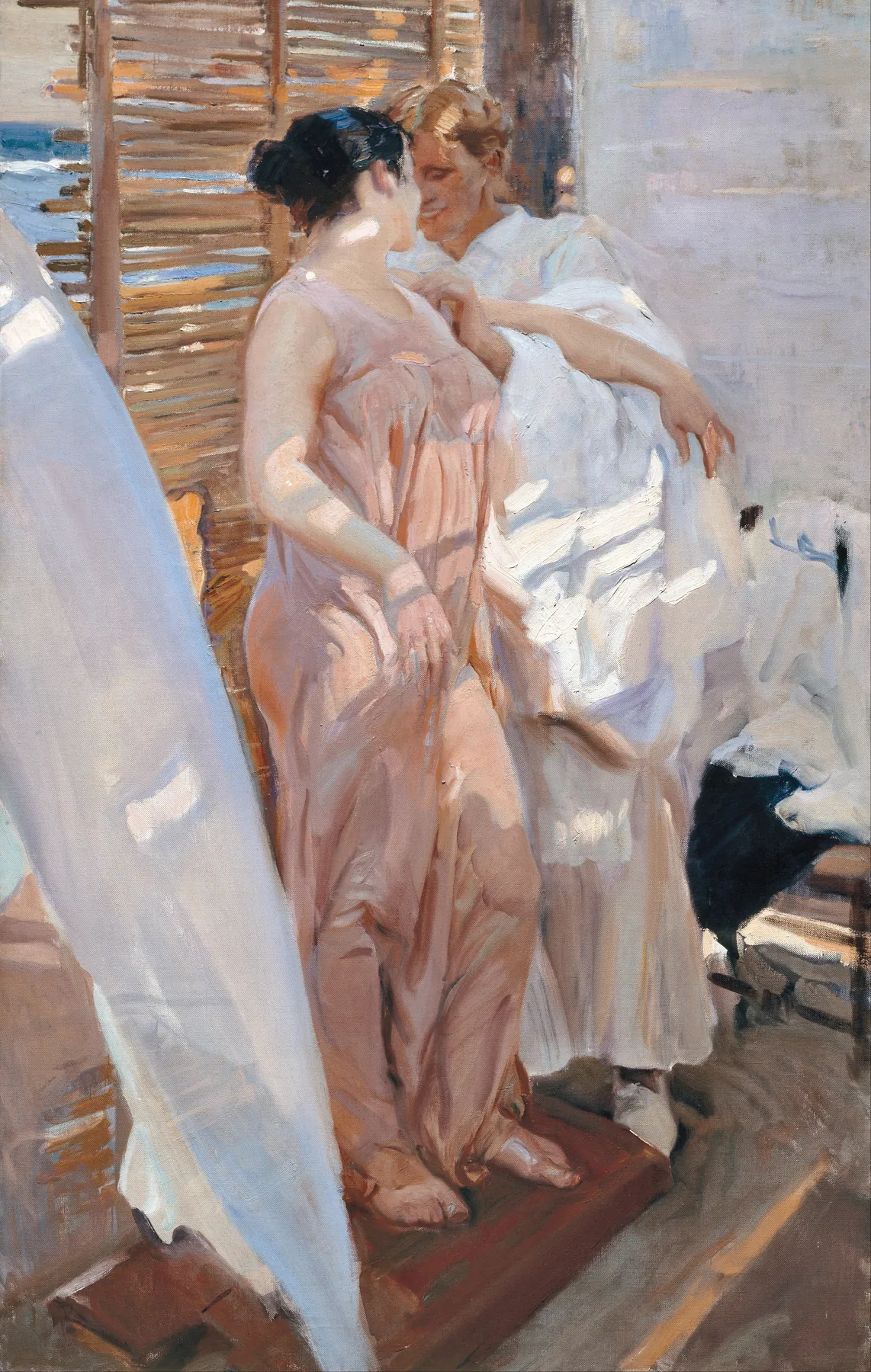 La bata rosa, de Joaquín Sorolla