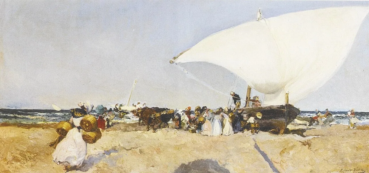 Llegada de la pesca, de Joaquín Sorolla