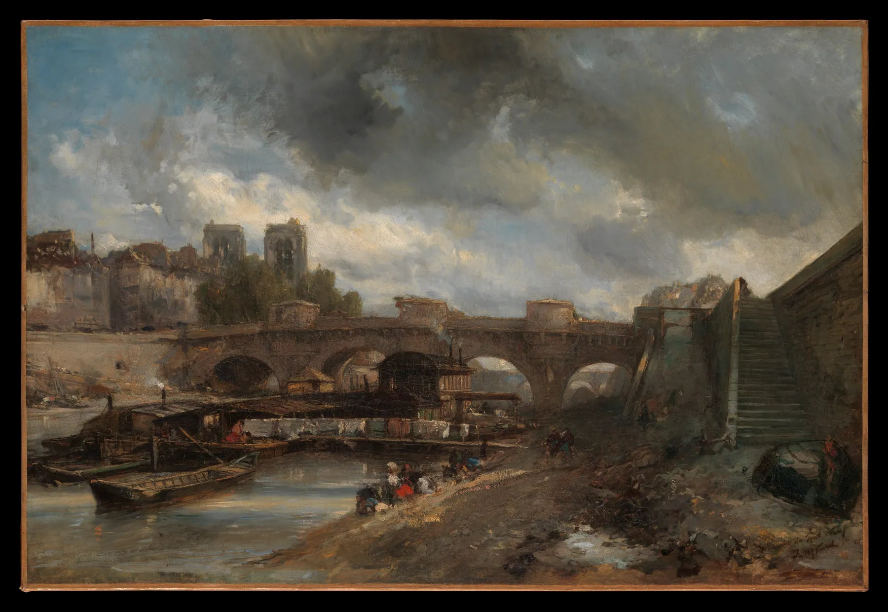 El Pont Neuf, de Johan Barthold Jongkind