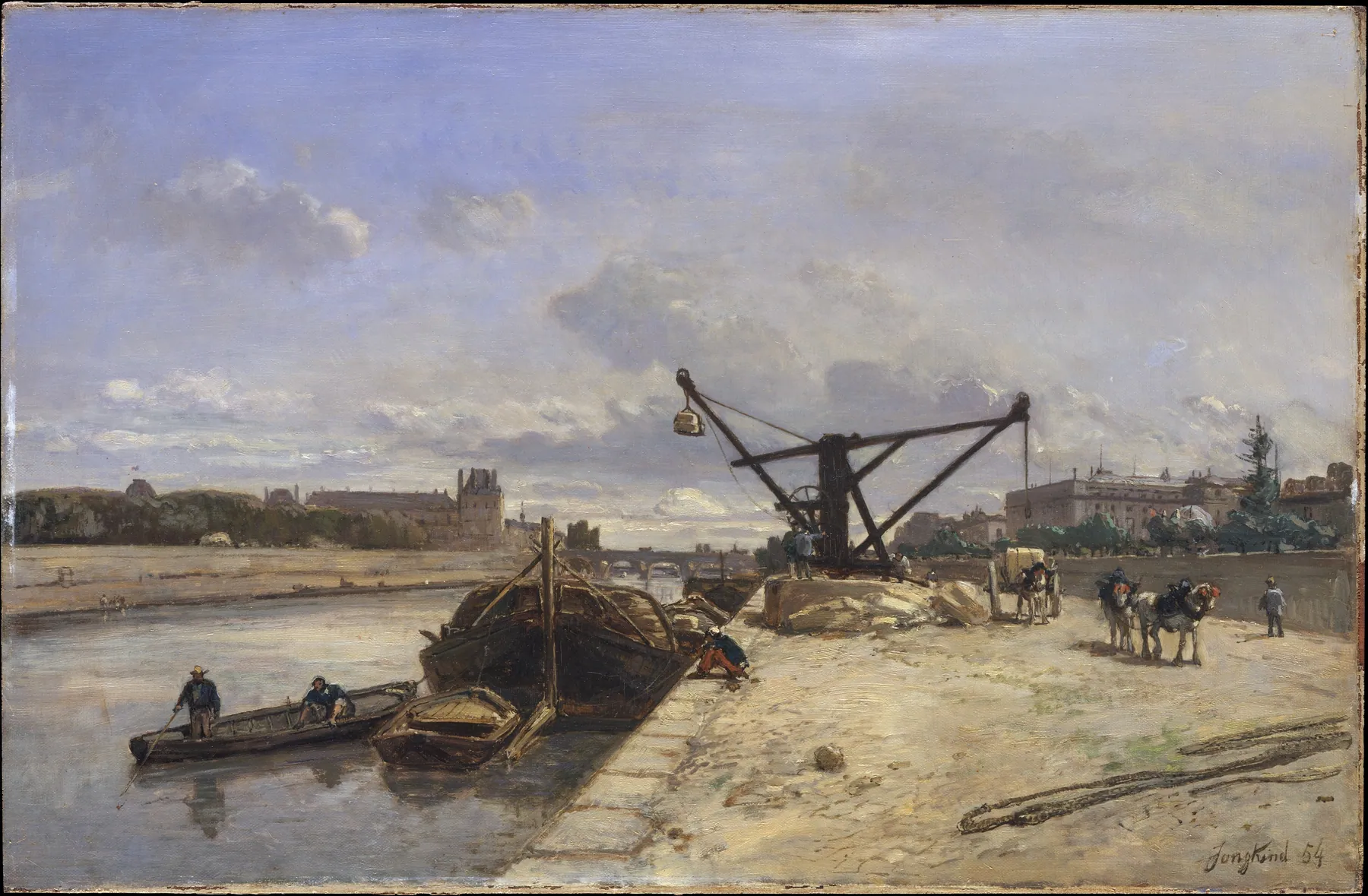 Vista desde el Quai d'Orsay, de Johan Barthold Jongkind