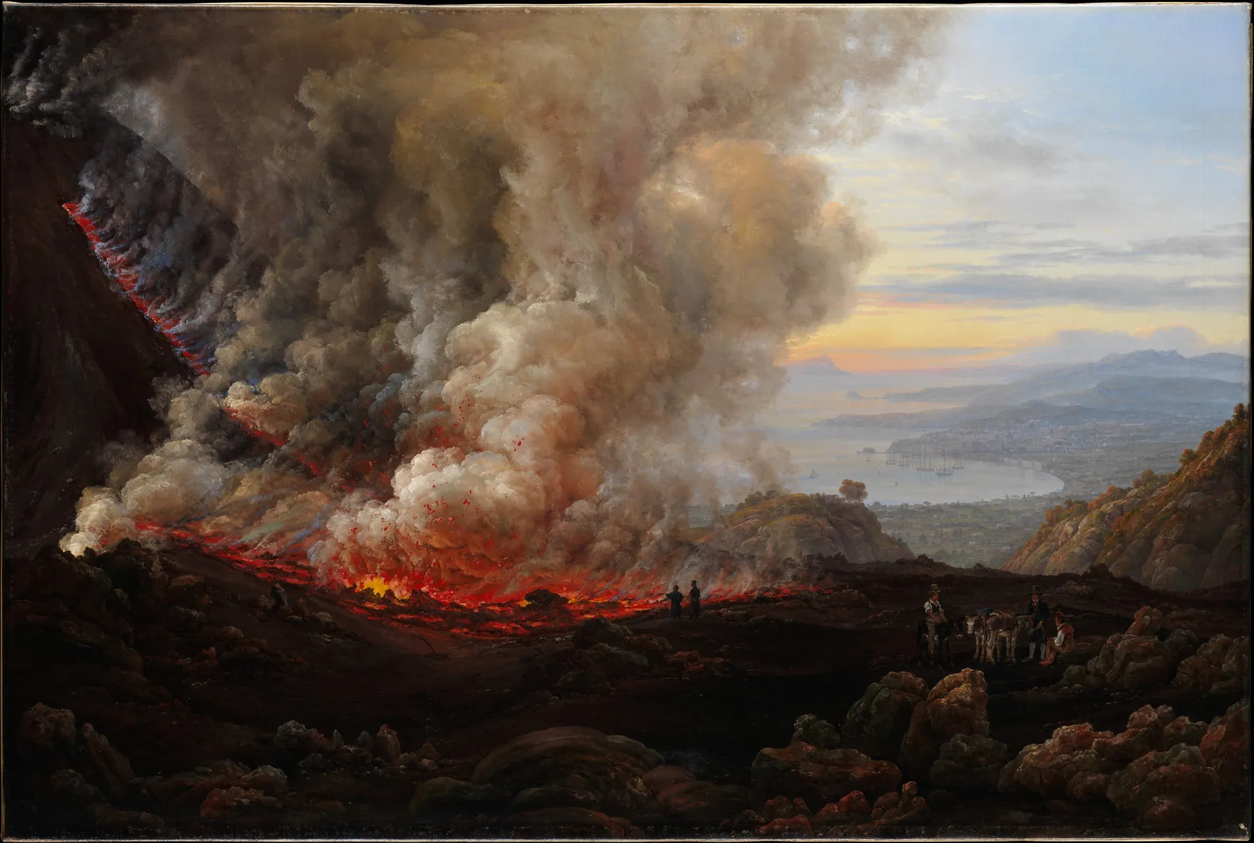 Una erupción del Vesubio, de Johan Christian Dahl