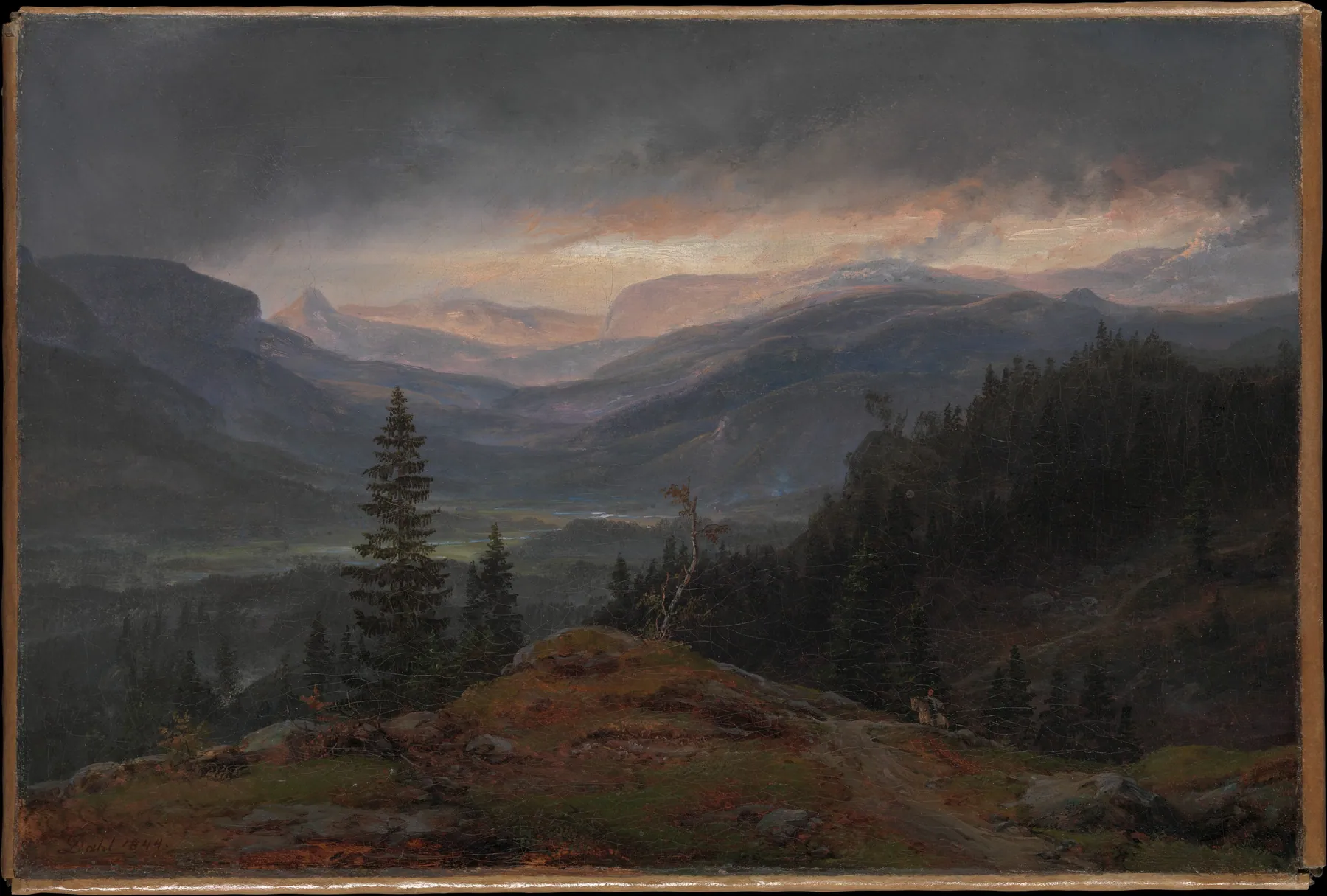 Vista de Hallingdal, de Johan Christian Dahl