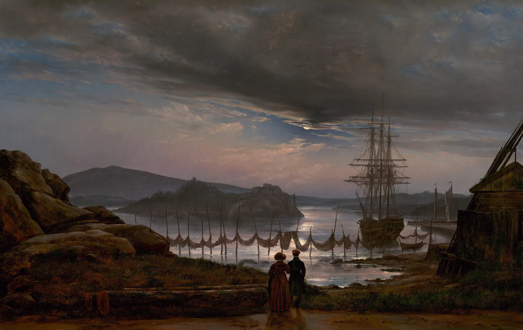 Vista de Vaekero cerca de Christiania, de Johan Christian Dahl