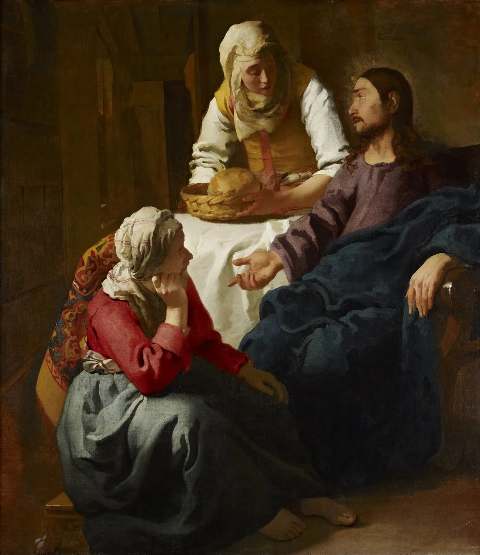 Cristo en casa de Marta y María, de Johannes Vermeer