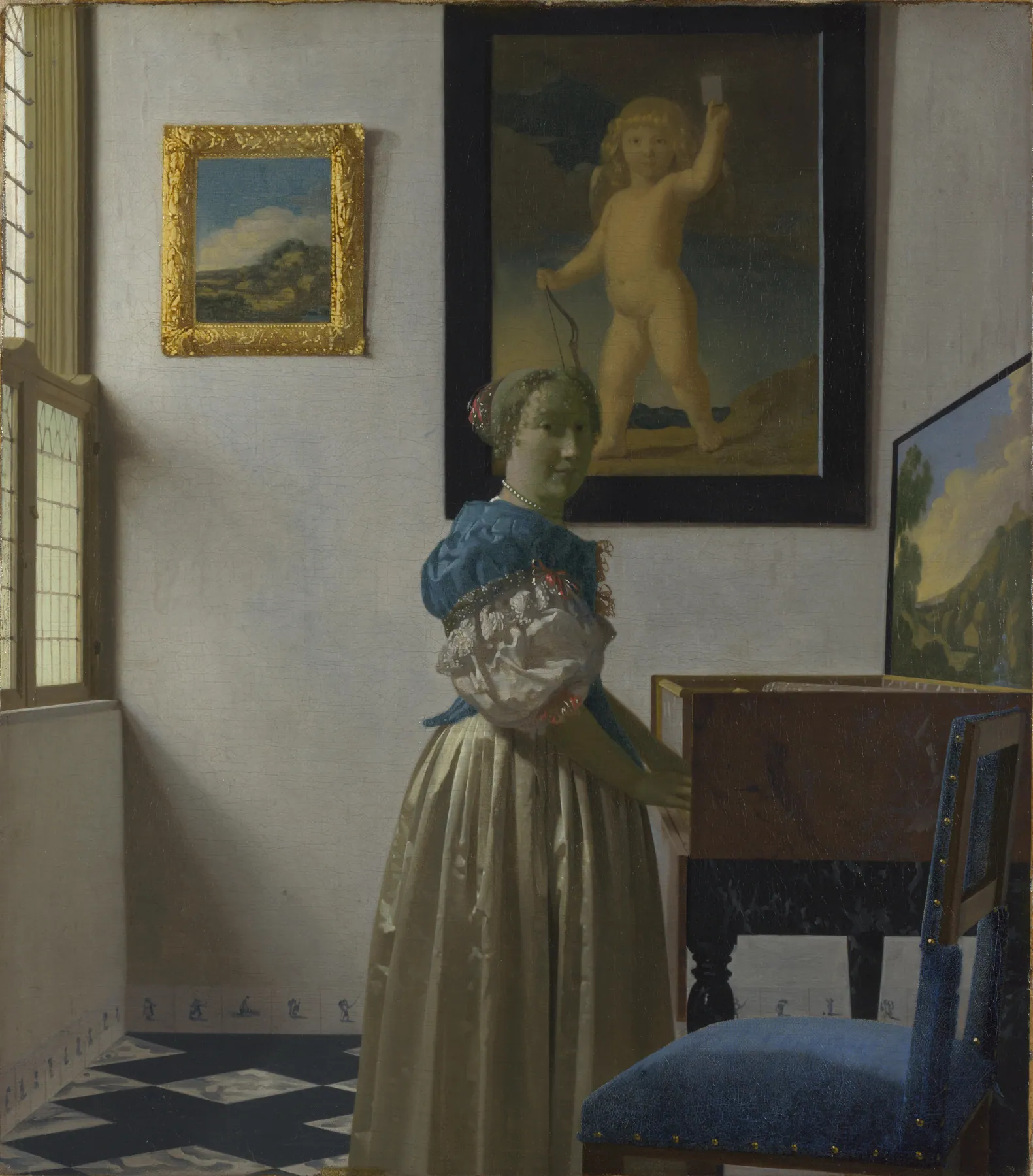 Dama al virginal, de Johannes Vermeer