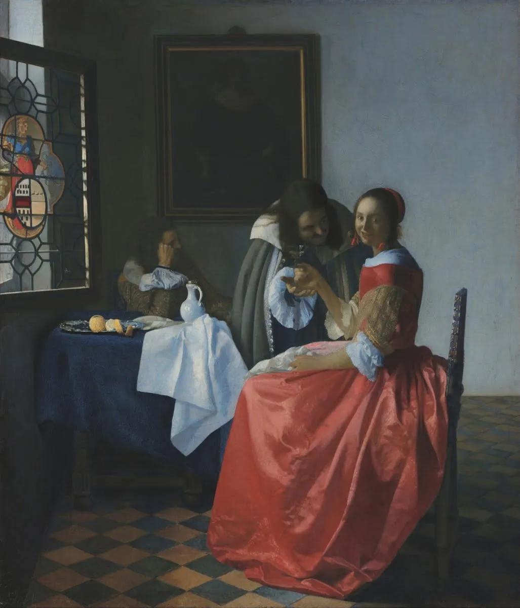 La muchacha con la copa de vino, de Johannes Vermeer