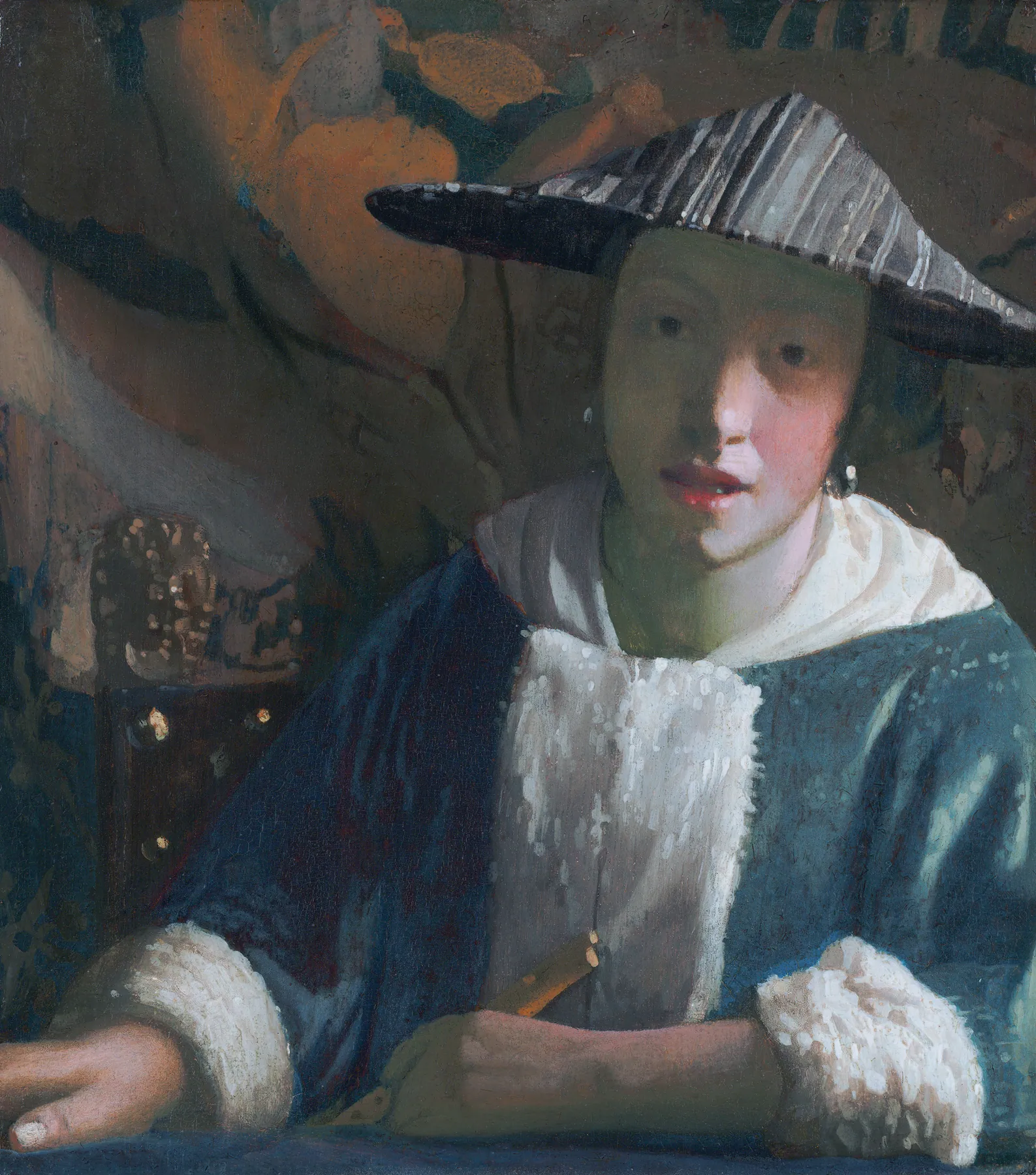 Muchacha con flauta, de Johannes Vermeer