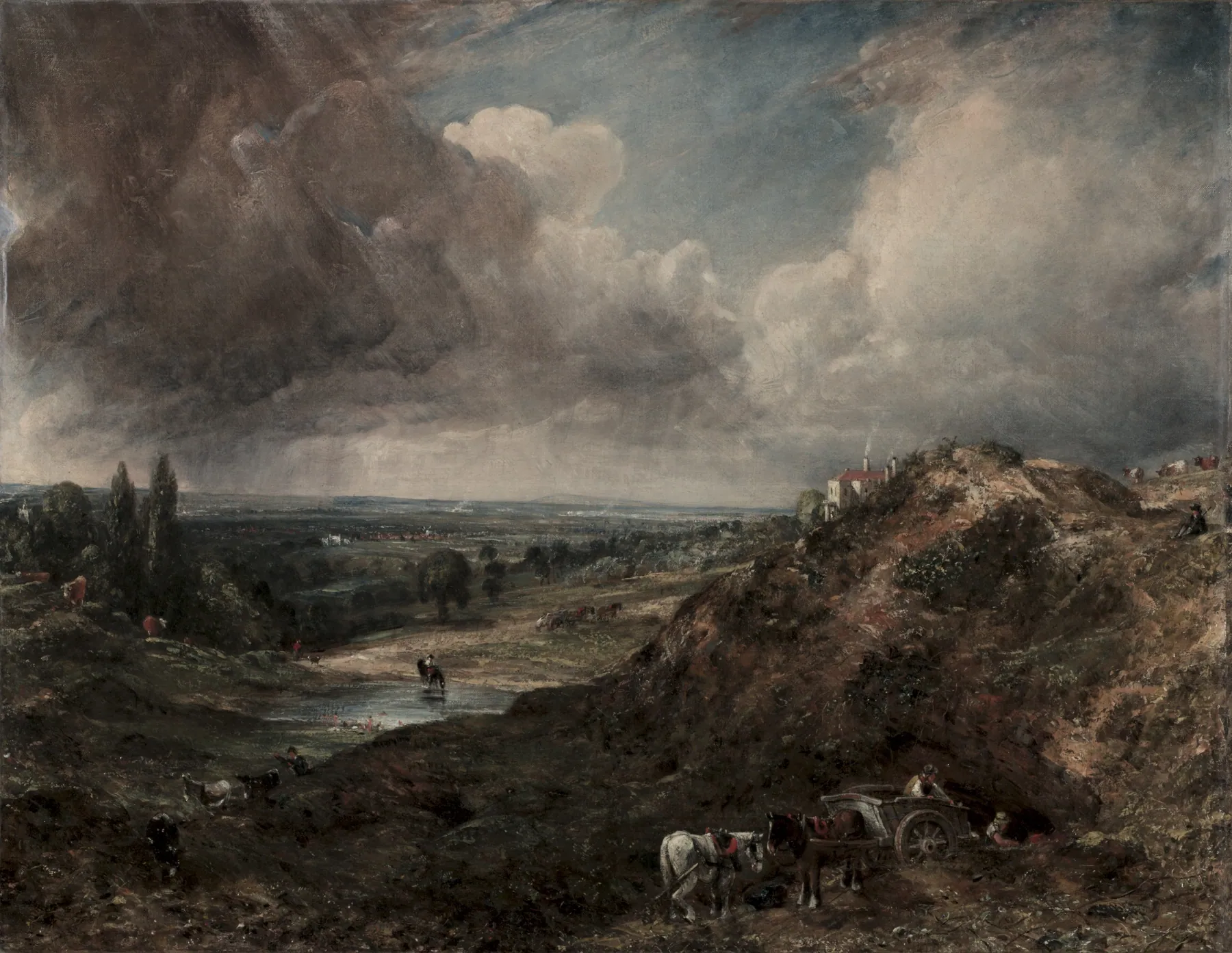 Branch Hill Pond, Hampstead, de John Constable