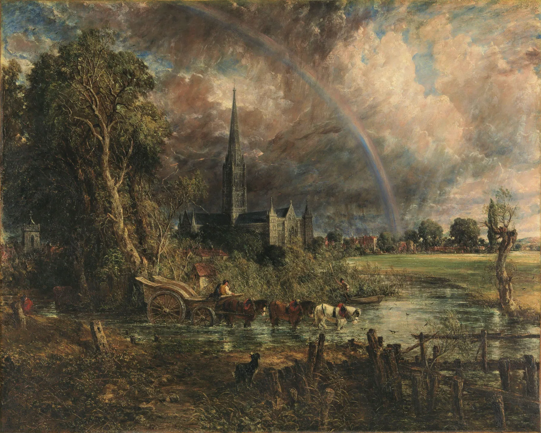 La catedral de Salisbury desde los prados, de John Constable