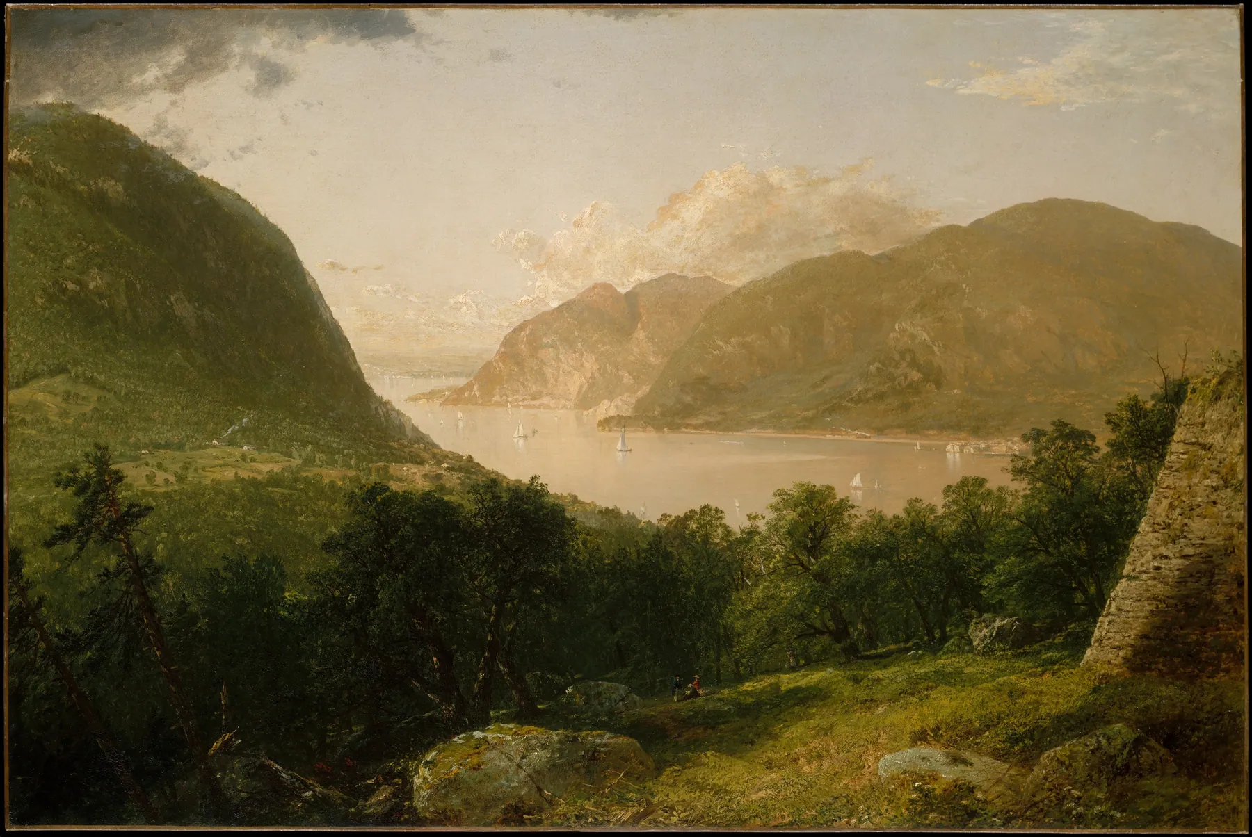 Escena del río Hudson, de John Frederick Kensett