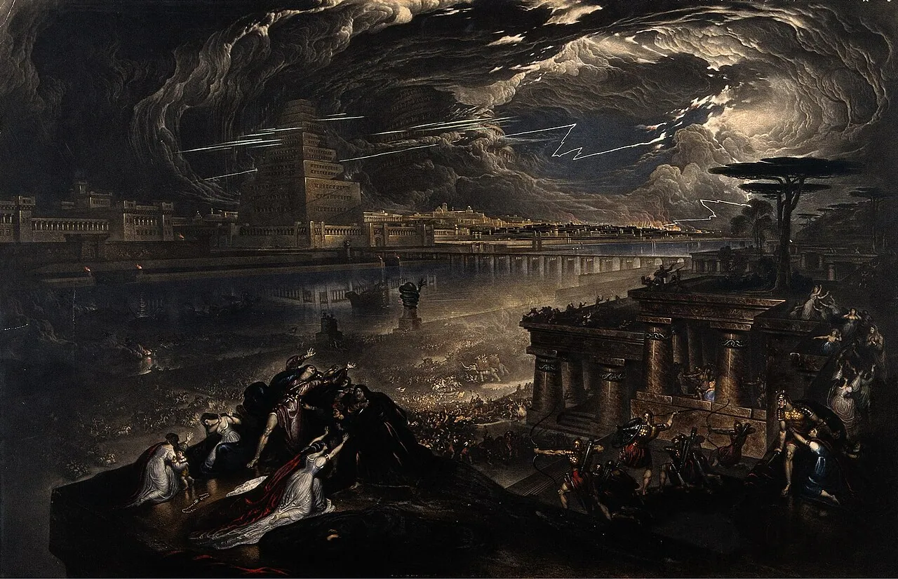 La caída de Babilonia, de John Martin