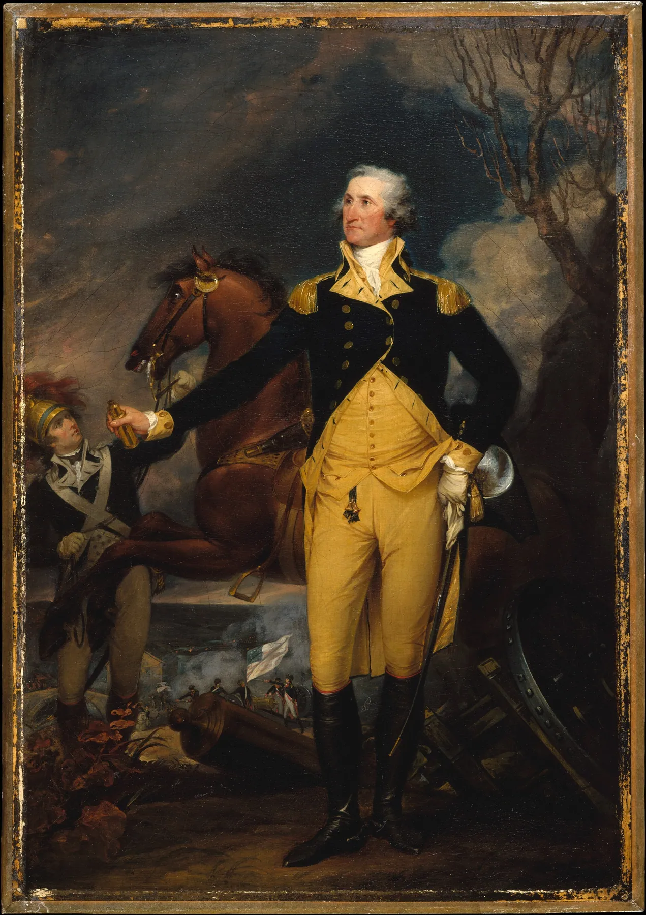 George Washington antes de la batalla de Trenton, de John Trumbull