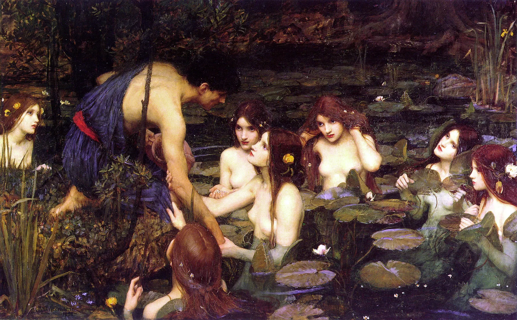 Hylas y las ninfas, de John William Waterhouse