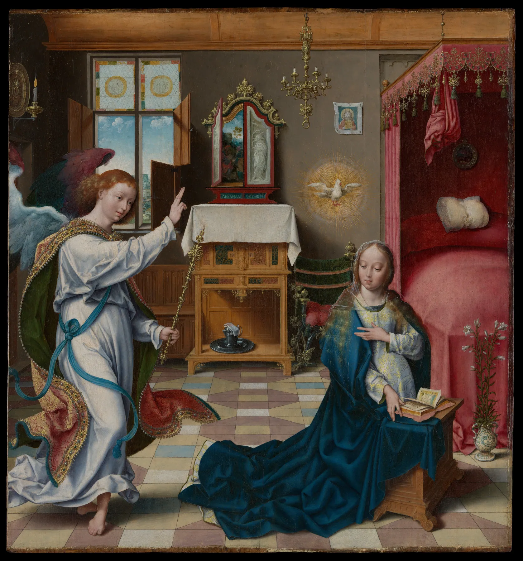 La Anunciación, de Joos van Cleve