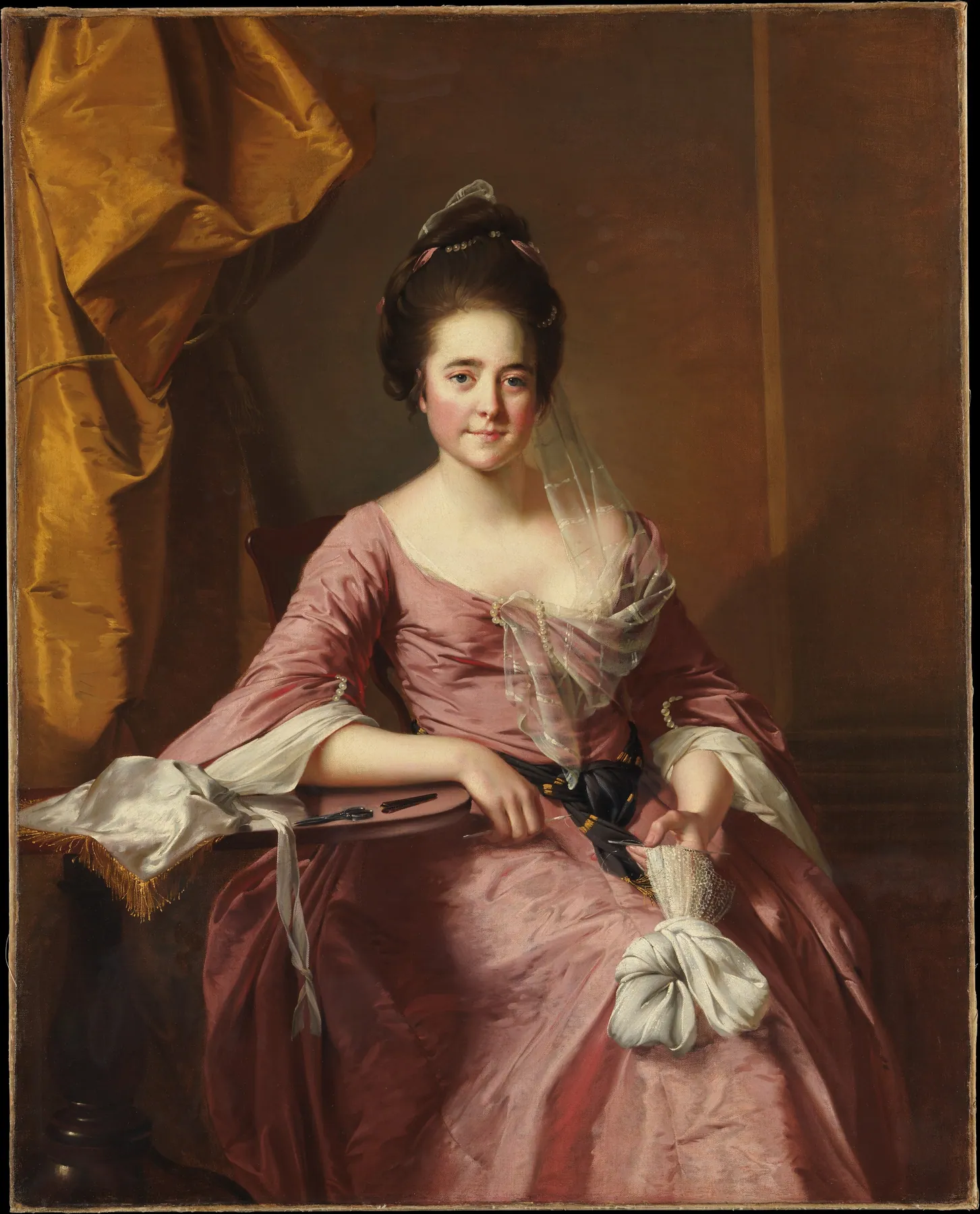 Retrato de una mujer, de Joseph Wright