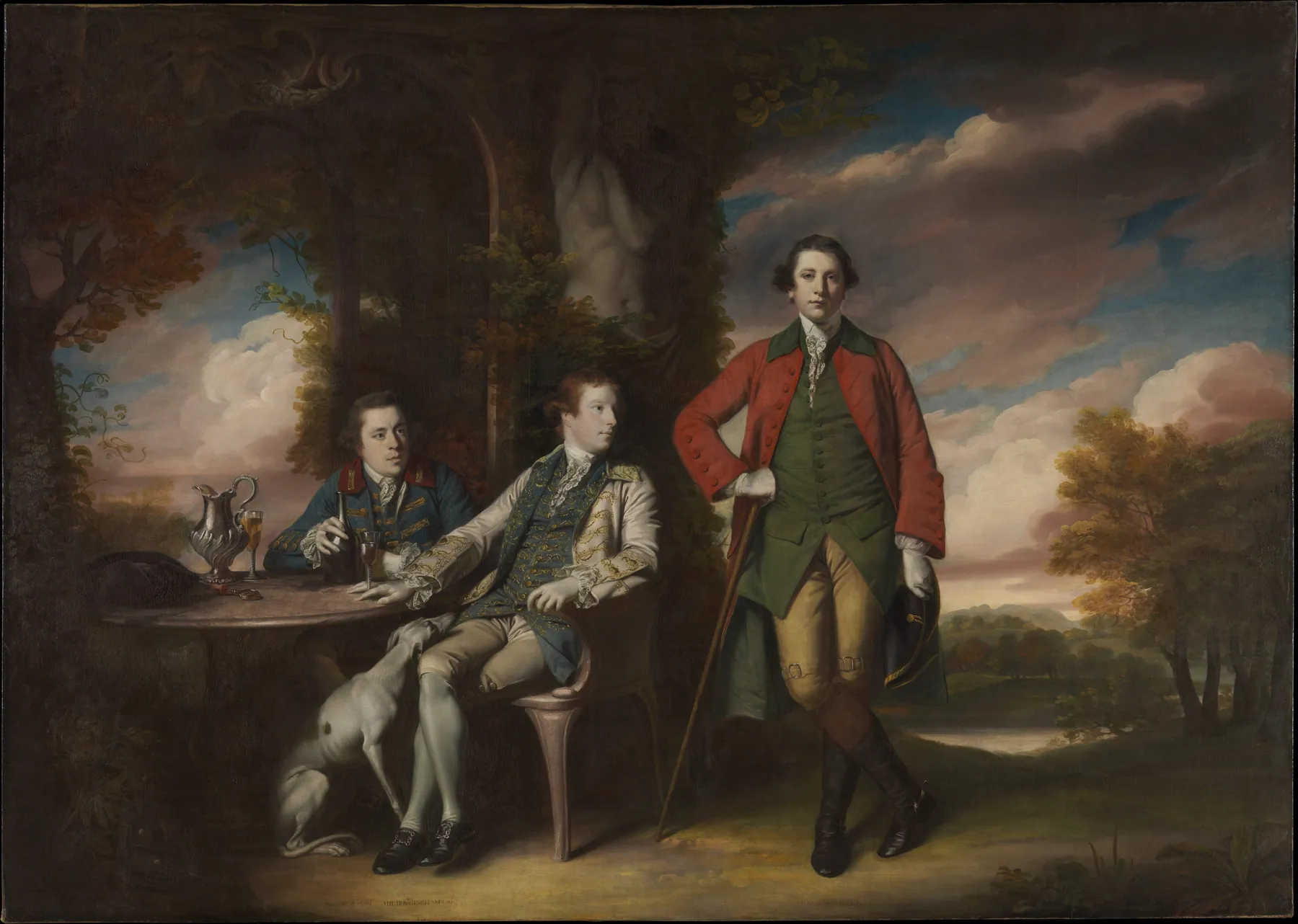 El honorable Henry Fane (1739–1802) con Inigo Jones y Charles Blair, de Joshua Reynolds