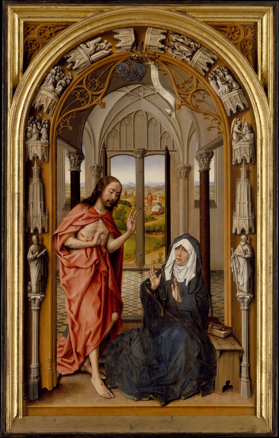 Cristo aparece a su Madre, de Juan de Flandes