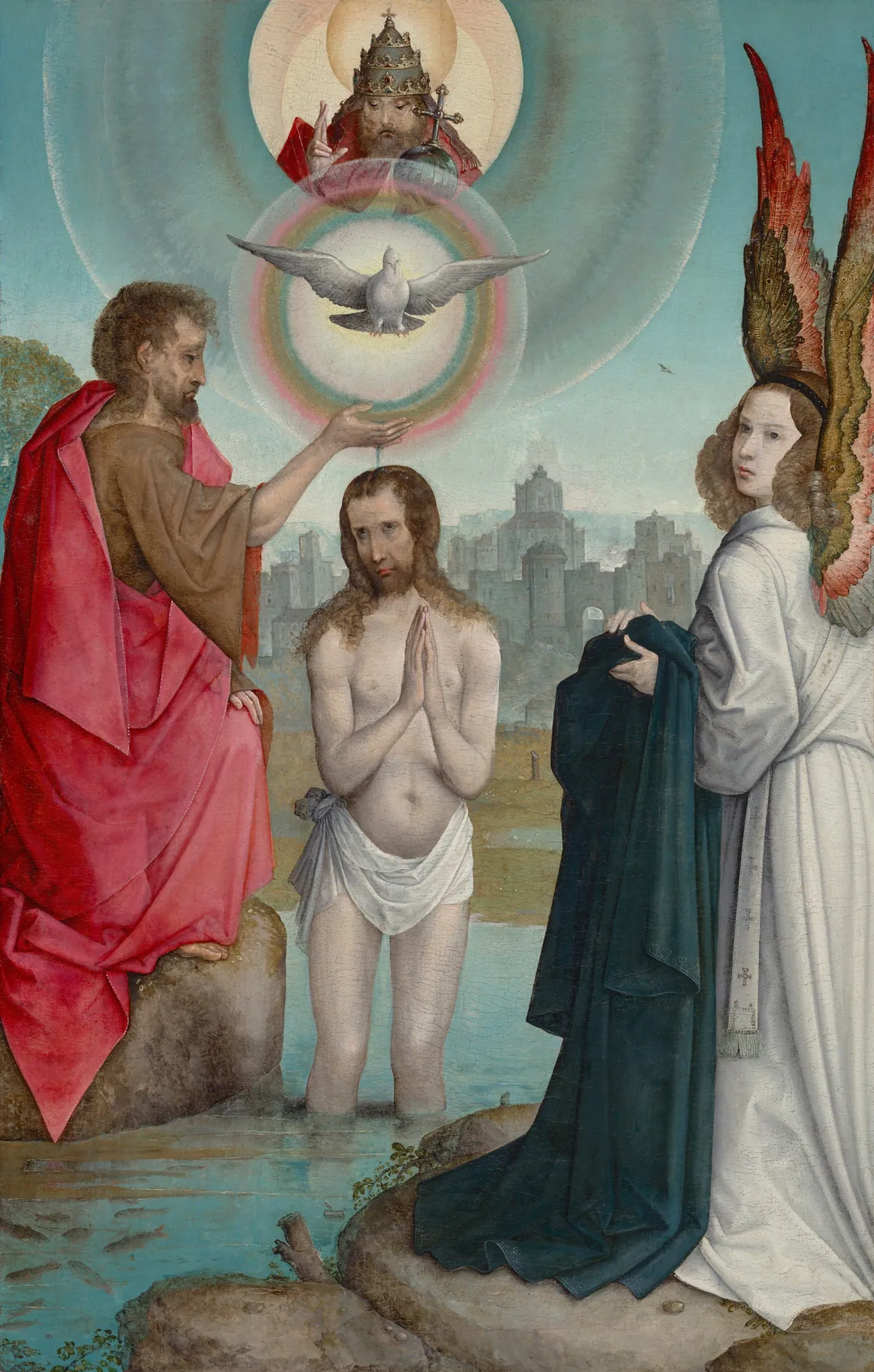 El bautismo de Cristo, de Juan de Flandes