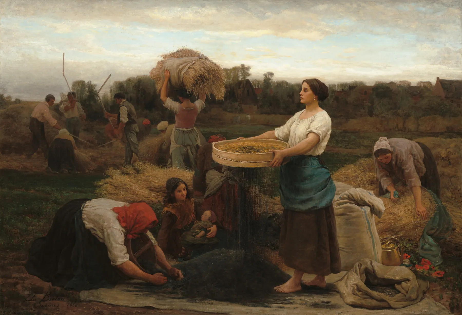 La cosecha de colza, de Jules Breton
