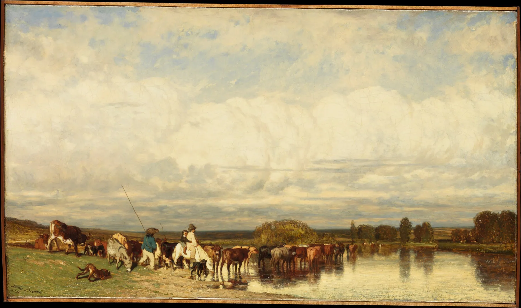Vacas cruzando un vado, de Jules Dupré