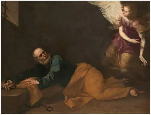San Pedro liberado por un ángel, de Jusepe de Ribera